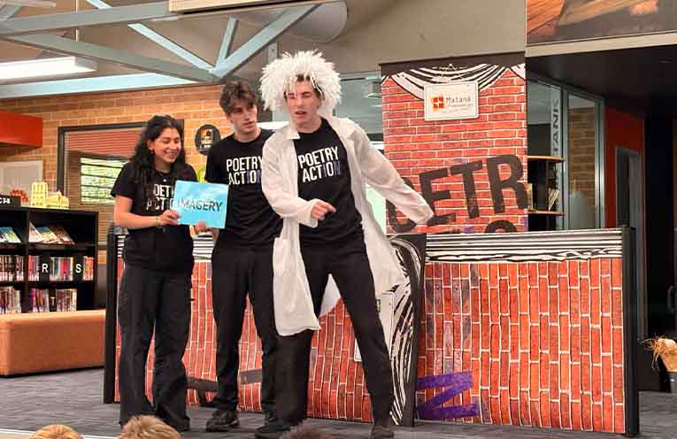 Poetry in Action performances at Coffs Christian Community School.