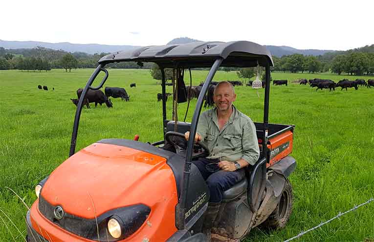 Landholder and grazier Steve has fenced off part of the Orara River and revegetated more than 2km of riverbank with support from several environmental programs. Photo: supplied
