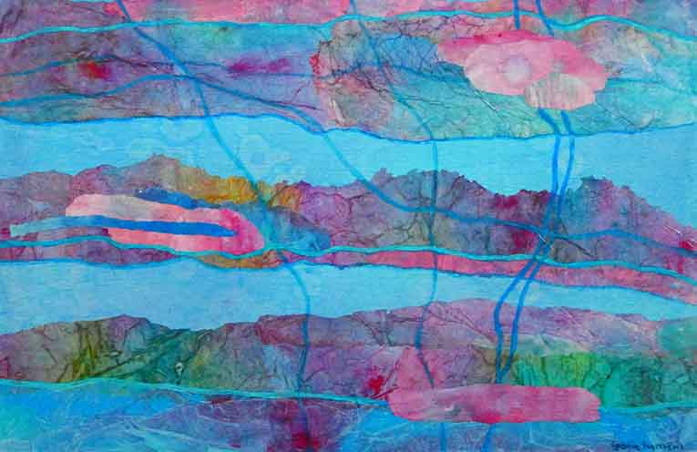 Painting with Papers exhibition debut for local artist
