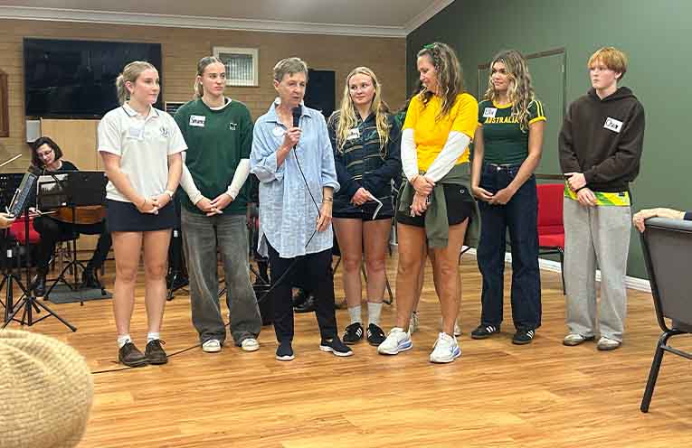 Student support for Woolgoolga Red Cross Friendship Afternoon Teas
