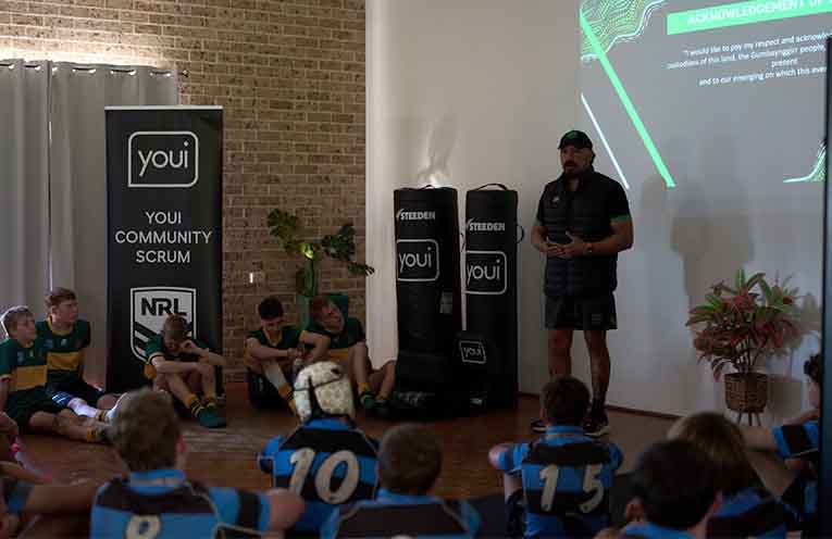 Former NRL star visits Coffs