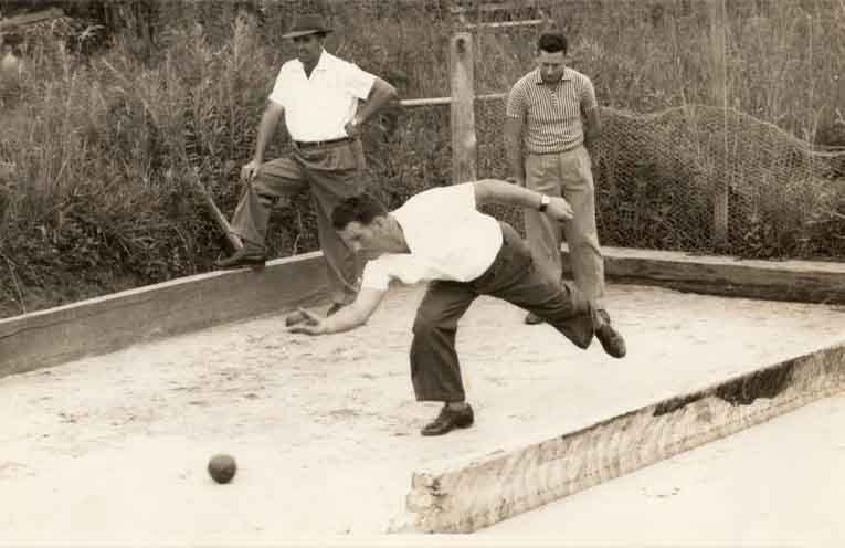 Local Italians playing Bocce. Photos: CCIHG.