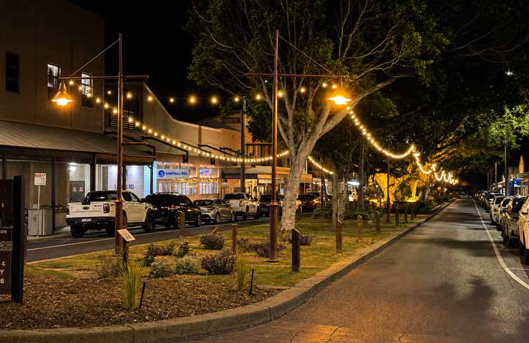 Sawtell’s business community is illuminated by the new lights and reenergising ideas.