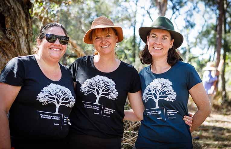 Trish, Amy and Kathleen from OzGREEN. Photo: supplied.