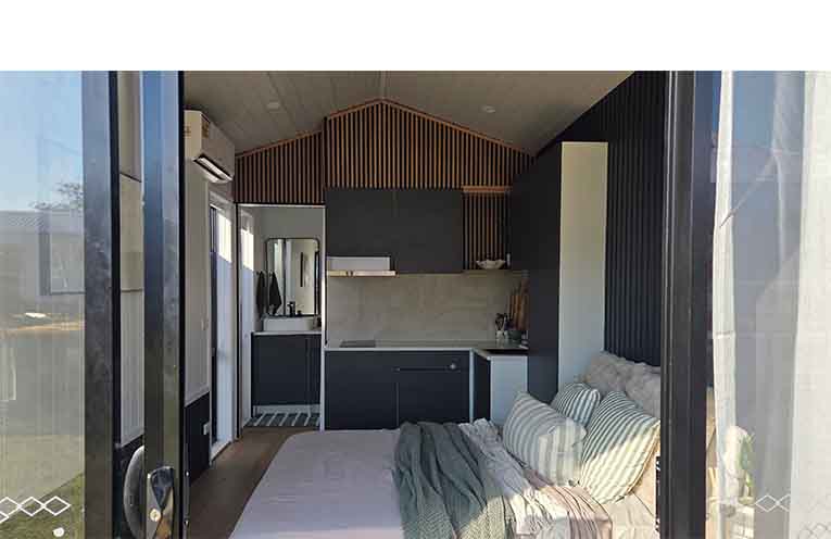 A stylish studio space on display at the Expo. Photo: Jessica Miller.