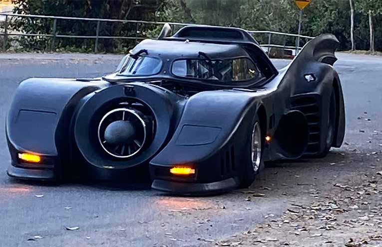 Mike Camilleri’s hand-crafted replica Batmobile.