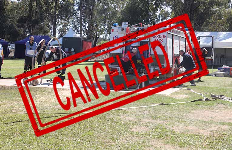 The State Championship events, such as those pictured, will be held at Maclean Street Sporting Fields on Saturday and Sunday. Photos: Supplied by NSW Fire & Rescue Firefighter Championships Association Inc.