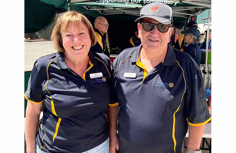 Woolgoolga Rotary Club members Michelle and Peter McIntosh.