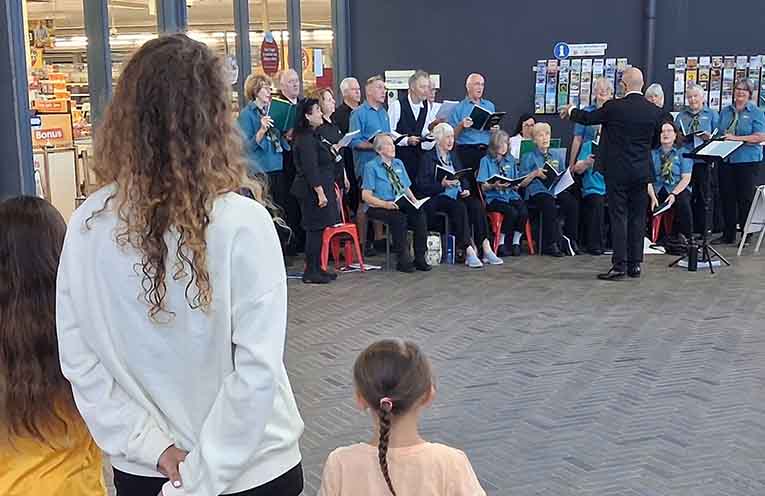 Sing Australia giving the Moonee Markets some fond memories.